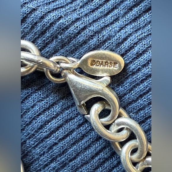 @BARSE Sterling Silver “T” Initial Bracelet – Chunky Chain | 7.5” - Picture 3 of 4